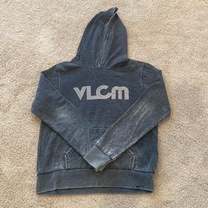 Distressed Volcom Grey Hoodie
